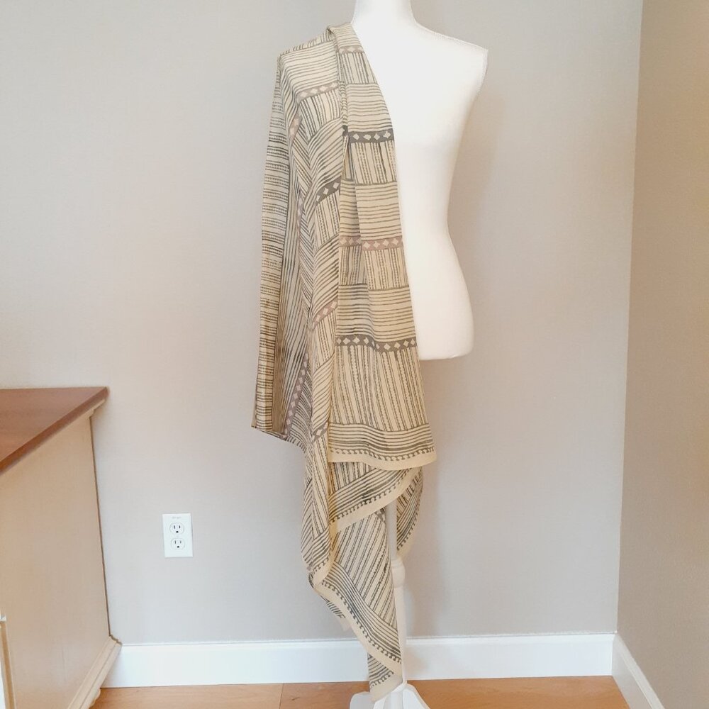 A Peace Treaty Silk Oversized Scarf